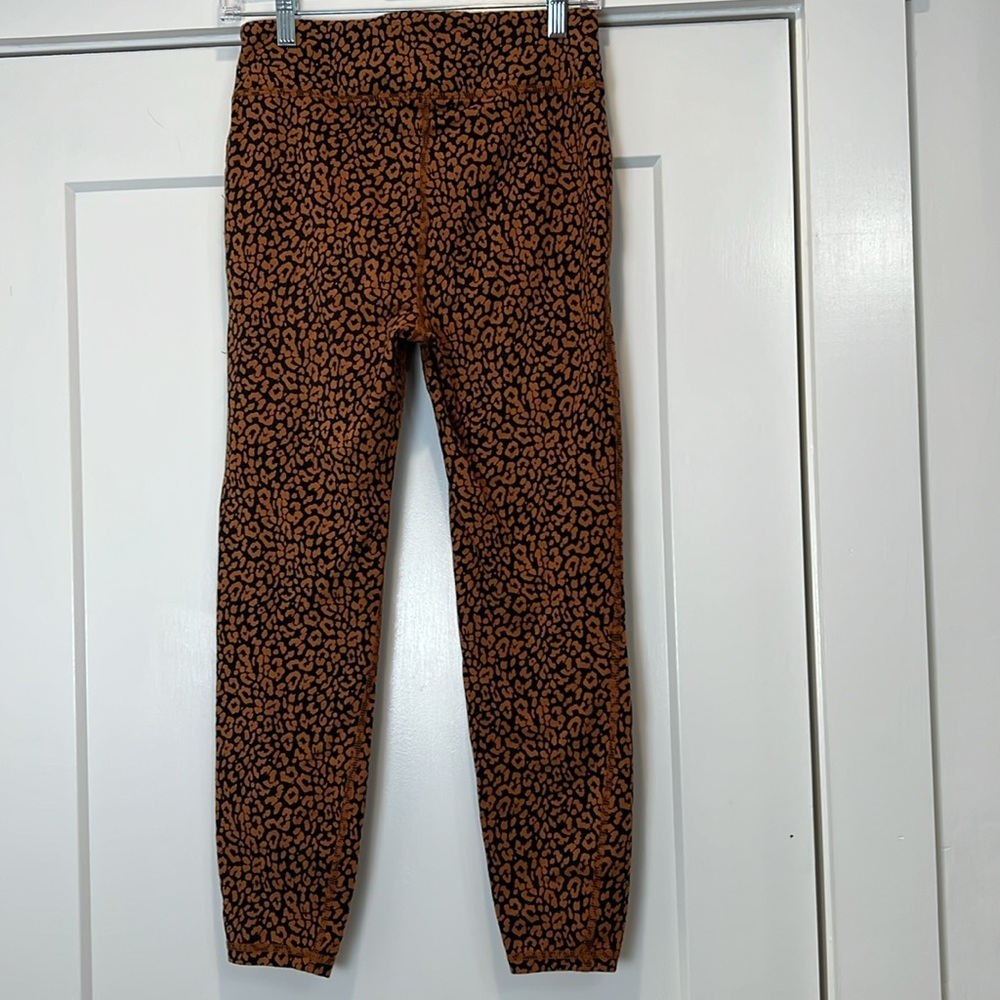 J. Crew Weekend brown and Black Animal Print Leggings size medium. - Picture 4 of 8